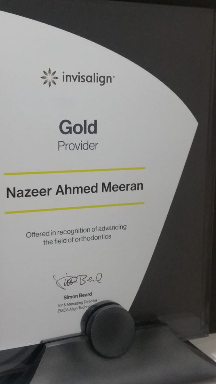 Invisalign Gold Provider in Dubai - Dr. Nazeer Ahmed Meeran - Orthodontist Dubai